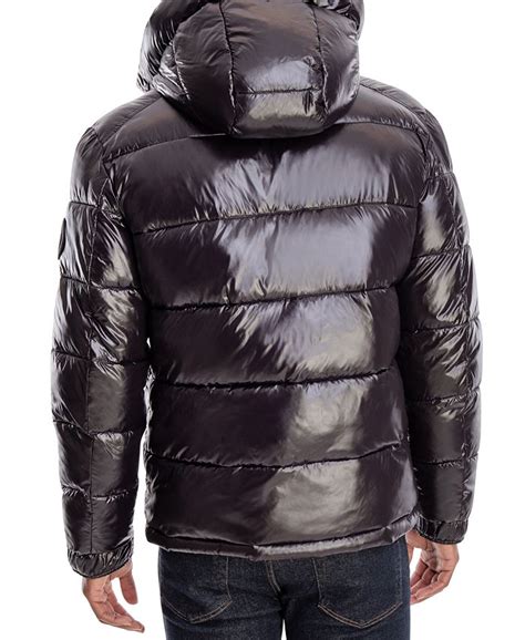 michael kors glossy puffer jacket men|Michael Kors men's suit jacket.